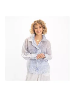 CHEMISE SHAKTI BLEUE