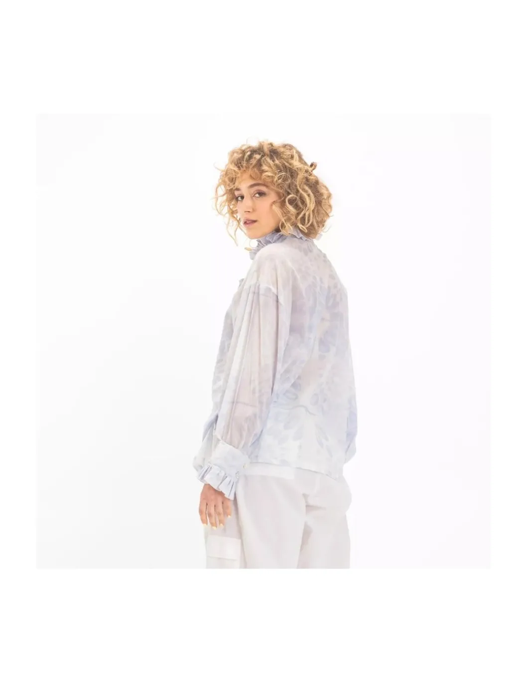 CHEMISE SHAKTI BLEUE