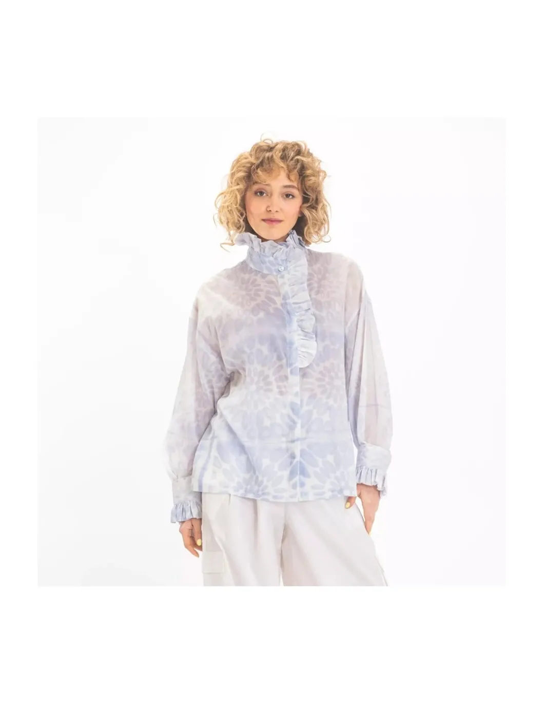 CHEMISE SHAKTI BLEUE