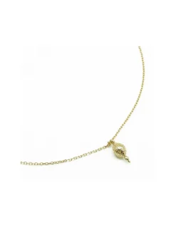 COLLIER CHAINE FORCAT 40CM ET MEDAILLE MINI TOUPIE