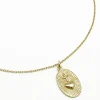 COLLIER CHAINE FORCAT 45CM ET MEDAILLE EX VOTO