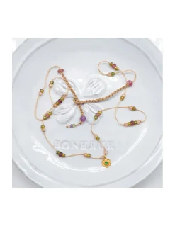 COLLIER COURT GOLDI FLEUR N°898