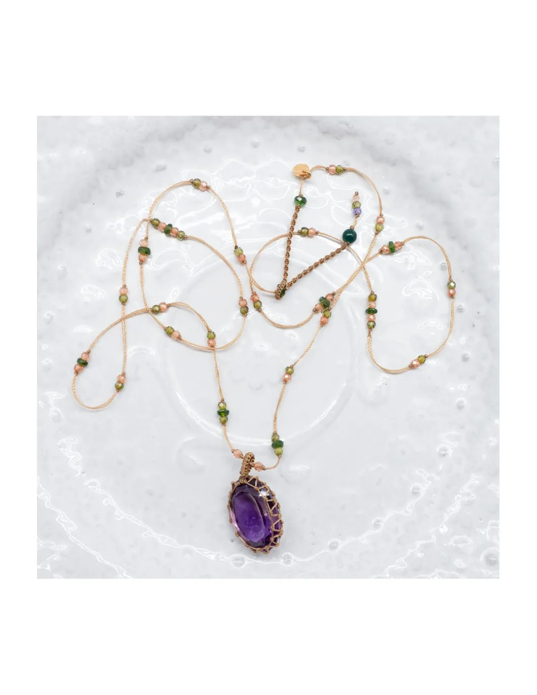 COLLIER LONG AMETHYSTE LIGHT PURPLE - N°859