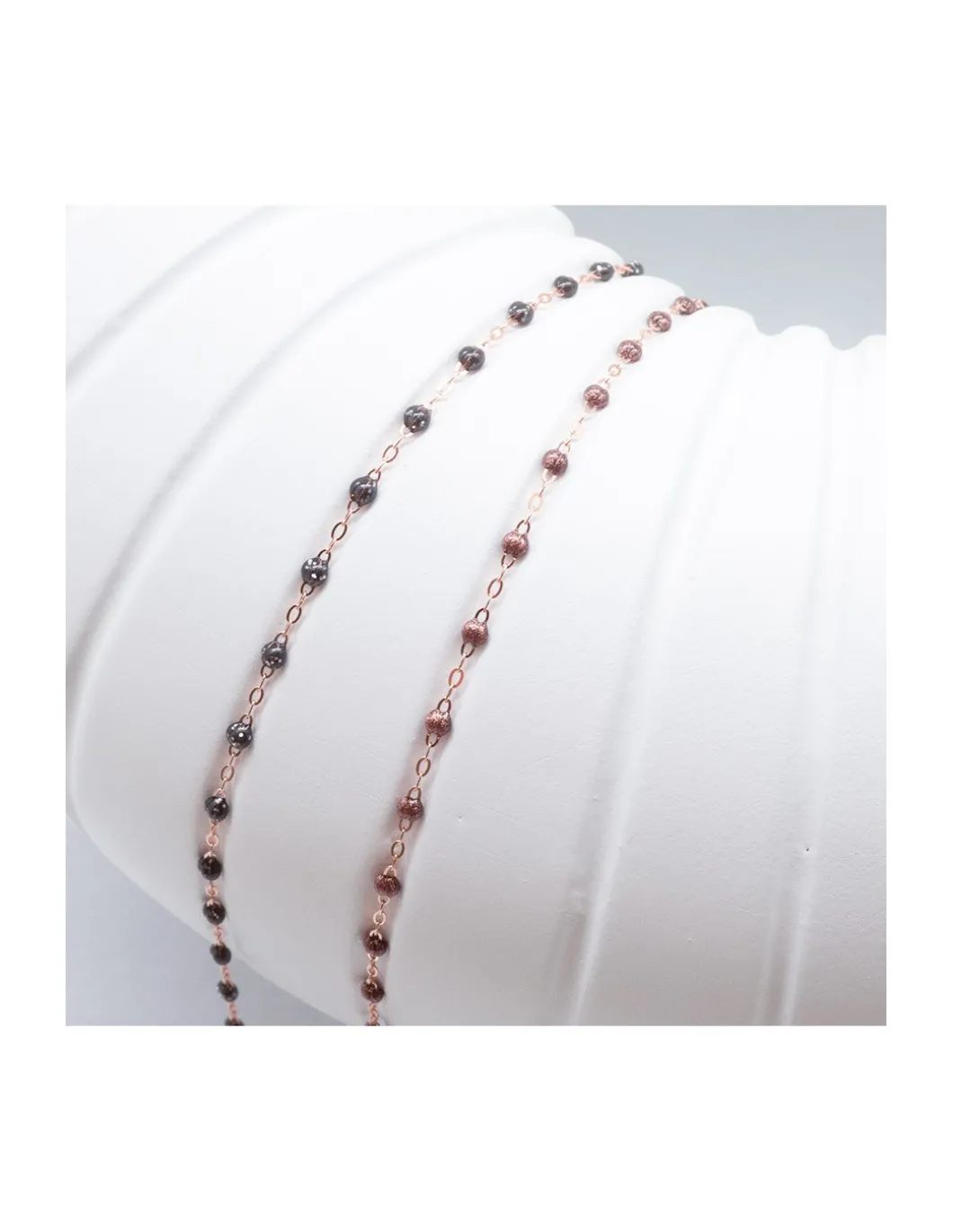 COLLIER RAS DE COU OR ROSE 42CM- GIGI - CUIVRÉ OU QUARTZ