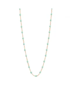 COLLIER RAS DE COU OR ROSE 50CM- GIGI - JADE, SCARABÉE OU SAUMON