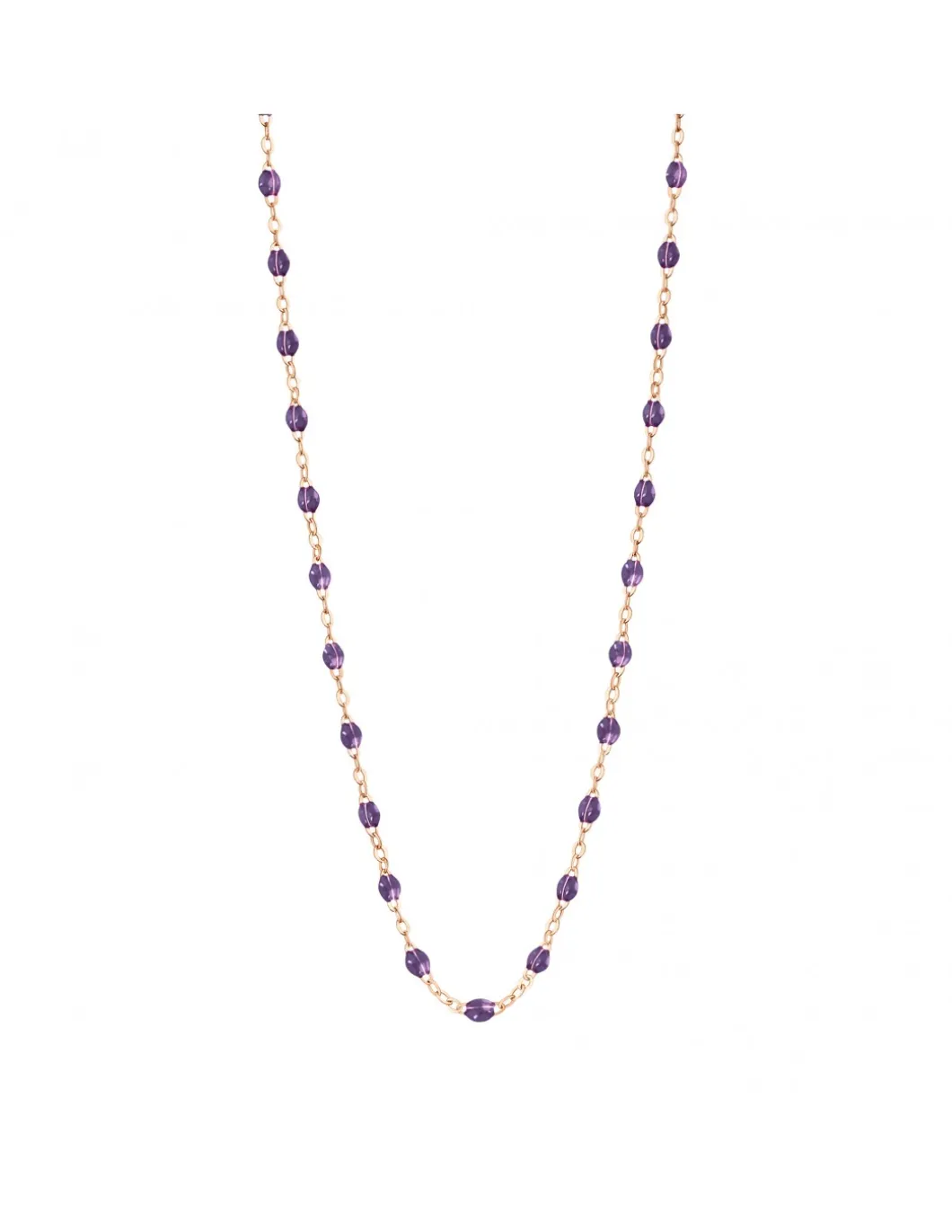 COLLIER RAS DE COU OR ROSE 42CM- GIGI - TONS VIOLETS
