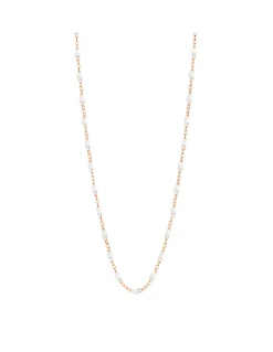 COLLIER RAS DE COU OR ROSE 42CM- GIGI - TONS BLANCS