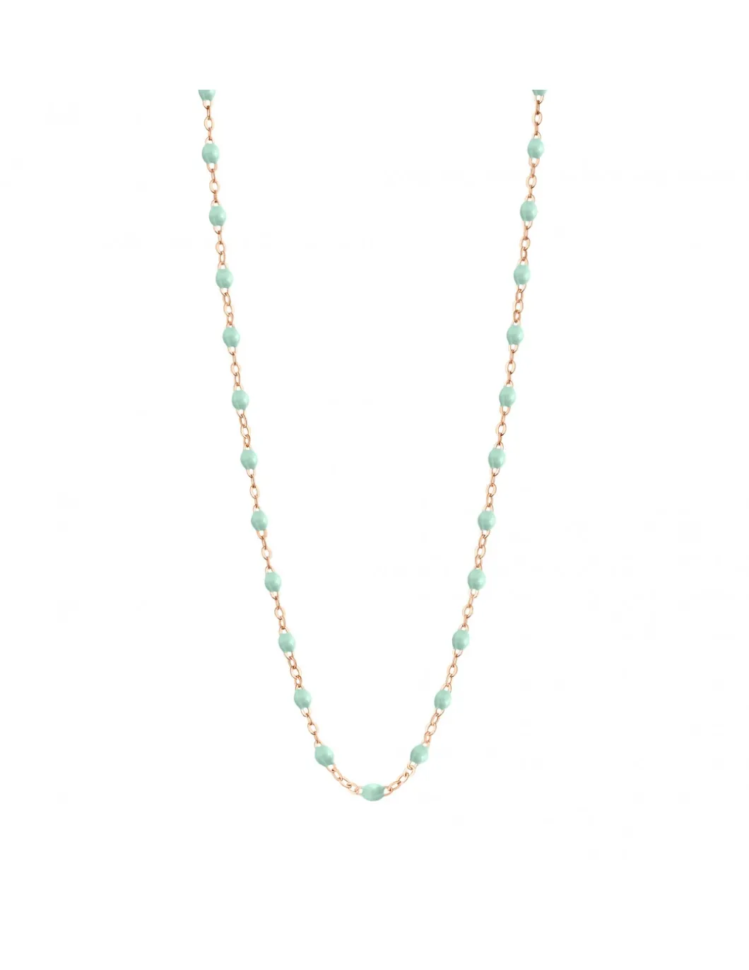 COLLIER RAS DE COU OR ROSE 50CM- GIGI - JADE, SCARABÉE OU SAUMON