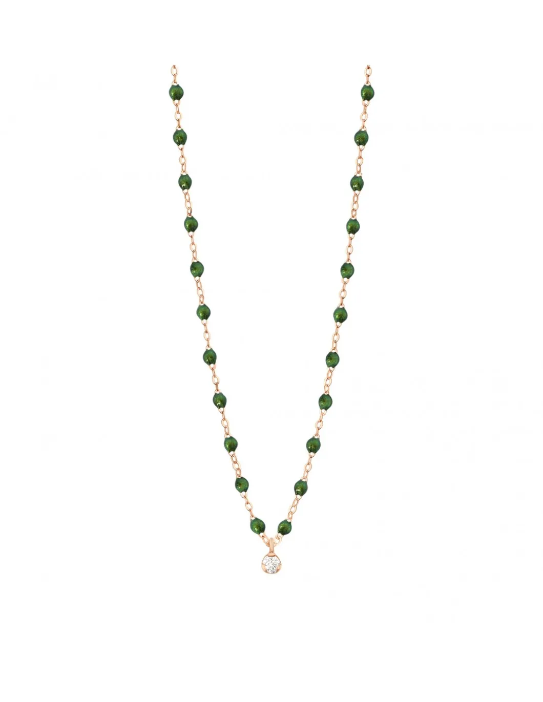 COLLIER RAS DE COU SUPRÊME DIAMANT OR ROSE 42CM- GIGI - SCARABÉE