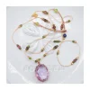 COLLIER TIBETAIN COURT AMÉTHYSTE N°888