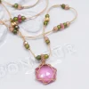 COLLIER TIBETAIN COURT GLASSFILLED N°904