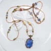 COLLIER TIBETAIN COURT KYANITE N°900