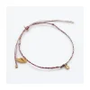 DAISY - BRACELET CORDONS LUREX ET FLEUR