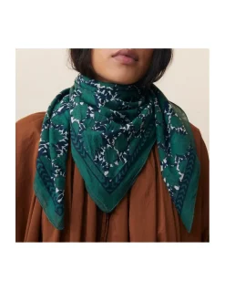 FOULARD EN COTON - 680 - BOTTLE GREEN