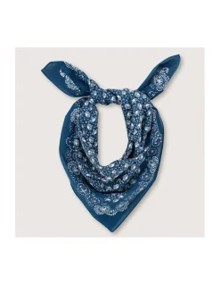 FOULARD EN COTON - 675 - NAVY BLUE