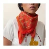 FOULARD EN COTON - 680 - POP PINK