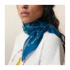 FOULARD EN COTON - 680 - ROYAL BLUE