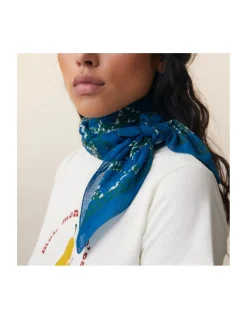 FOULARD EN COTON - 680 - ROYAL BLUE