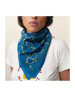 FOULARD EN COTON - 680 - ROYAL BLUE