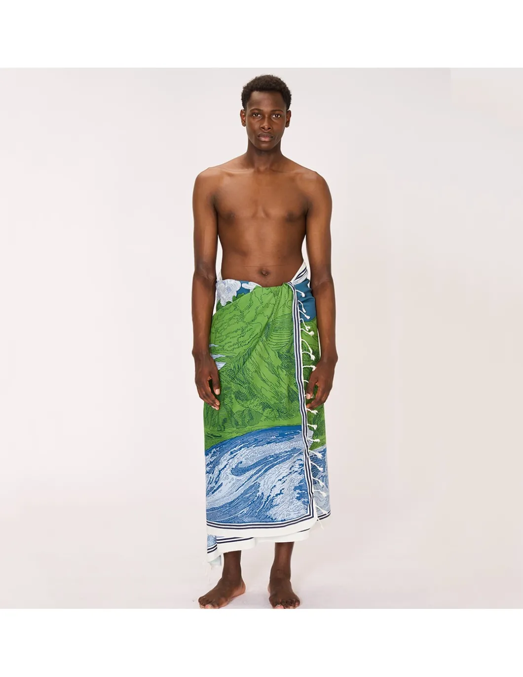 FOUTA EN COTON - BALTHAZAR - BLUE