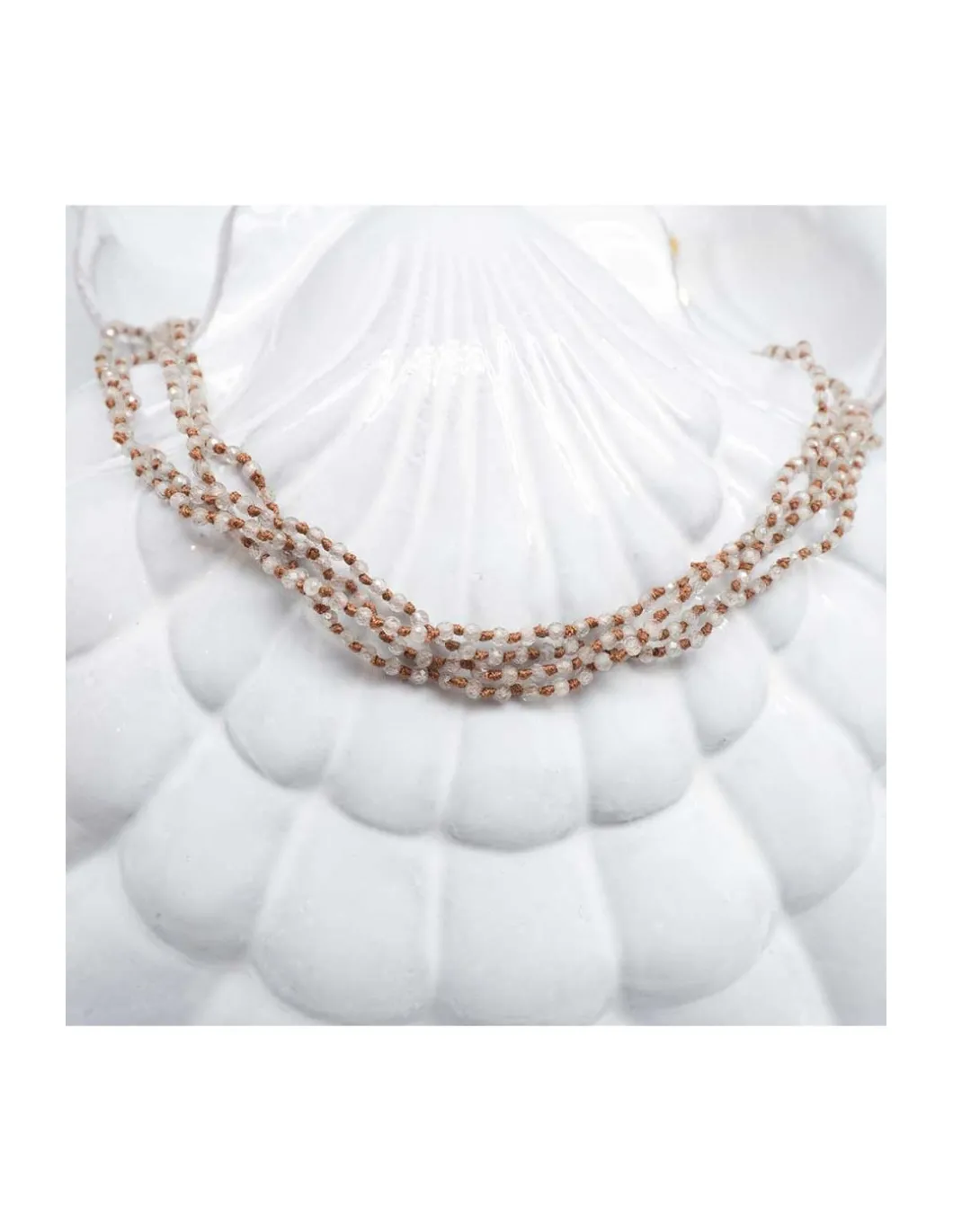 GIGI - COLLIER COURT ZIRCONS GRIS