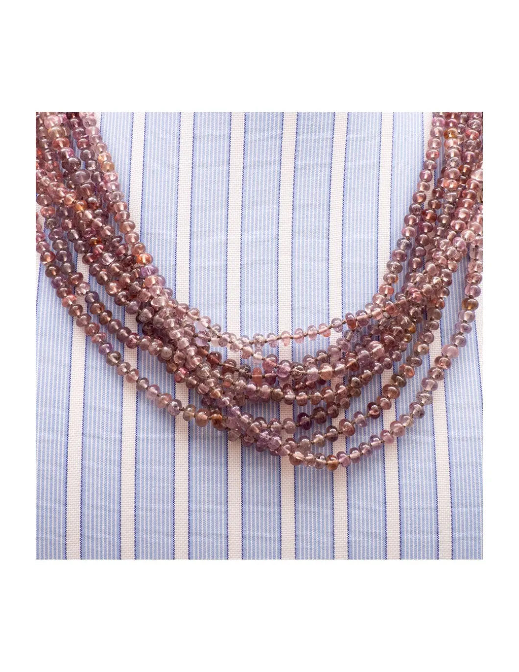 GIGI - COLLIER LONG COLOR CHANGE GARNETS
