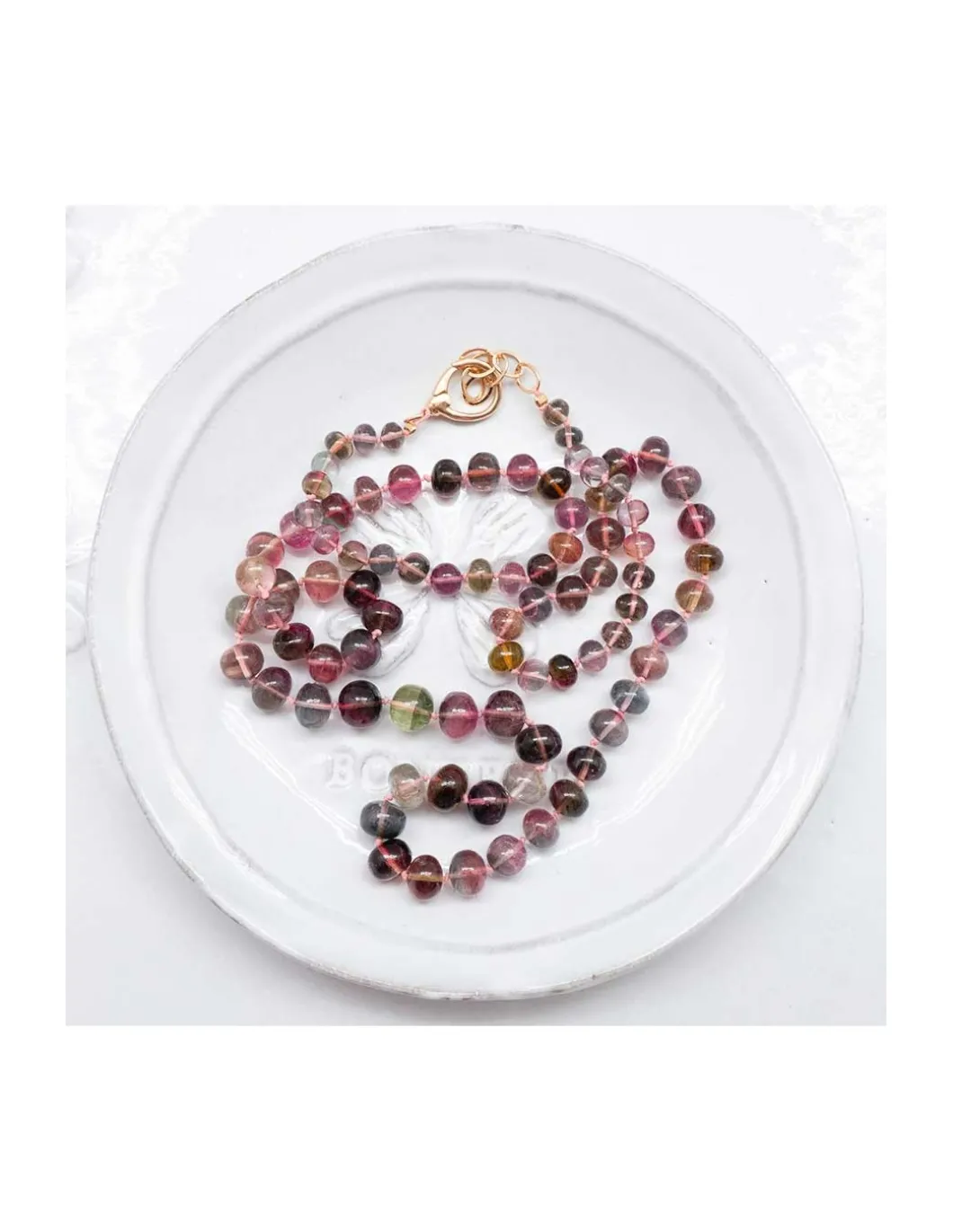 GIGI - COLLIER LONG TOURMALINES SMOOTH RONDELLES