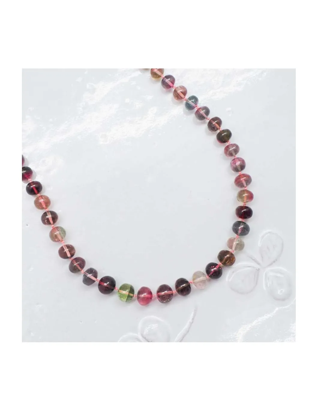 GIGI - COLLIER LONG TOURMALINES SMOOTH RONDELLES
