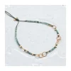 G-LINKS - BRACELET ÉMERAUDES ET CHAÎNE PLAQUÉE OR 8 MAILLONS OVALES