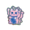 GLITTER STICKER - LUCKY CAT MANEKI NEKO
