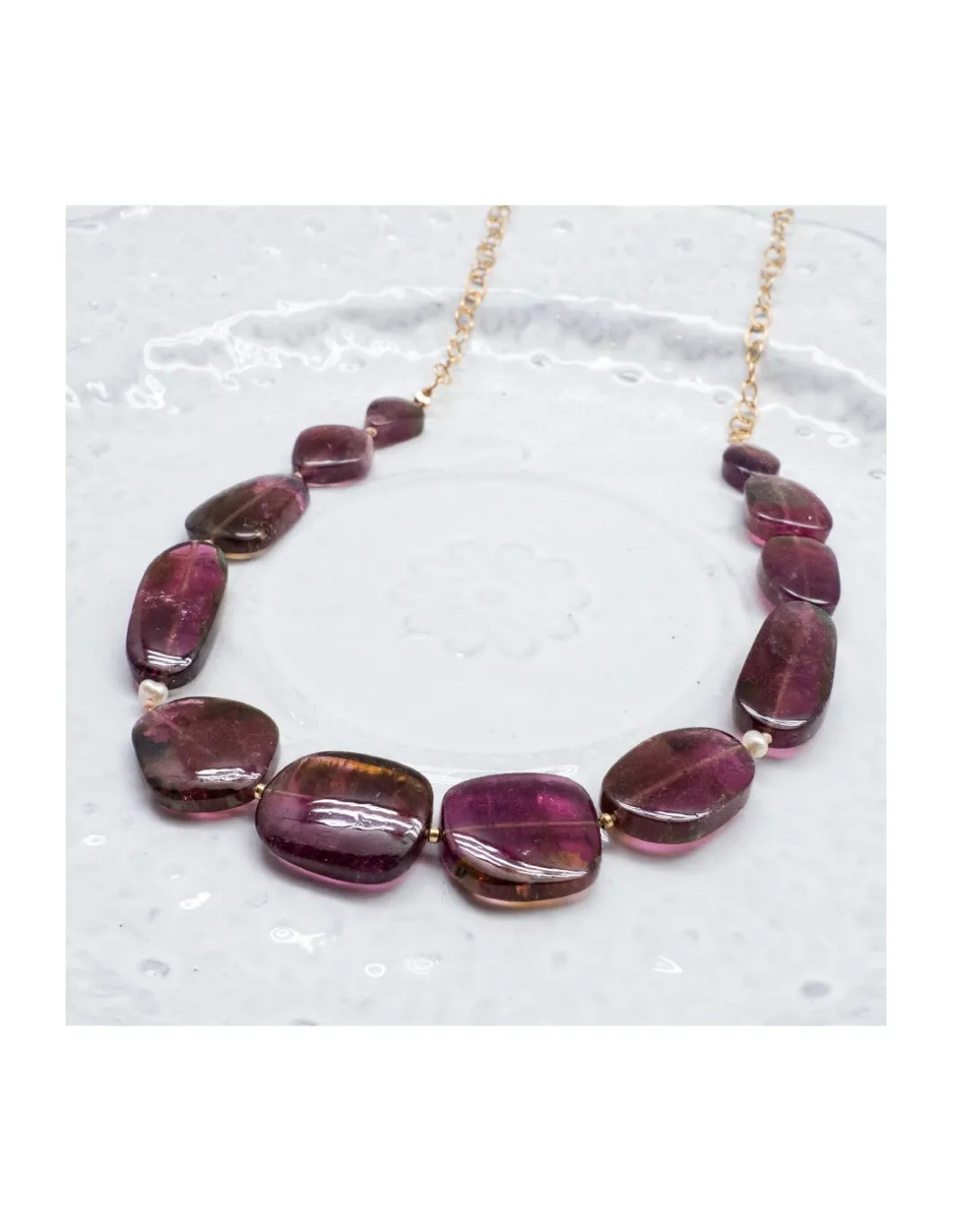 ISLAND GIRL - COLLIER TOURMALINES ROSES
