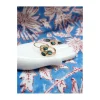JOHRI - BAGUE EN OR ET LONDON BLUE TOPAZ OVALE N°2