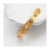 JONC - CUFF STONE - TOURMALINE, CITRINE, AMÉTHYSTE