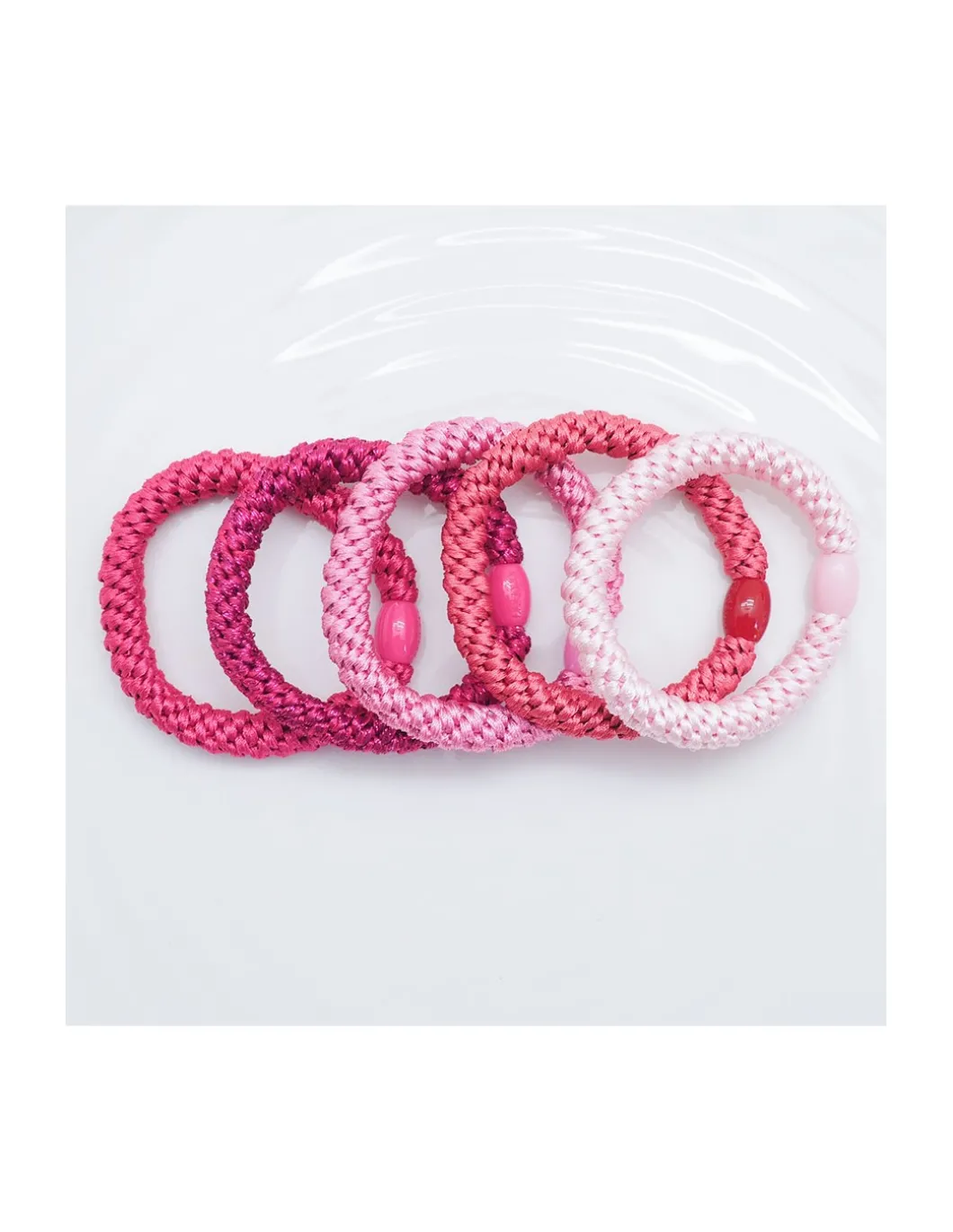 ÉLASTIQUES POUR CHEVEUX KKNEKKI - PINK AESTHETIC
