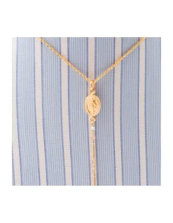 MADONE - COLLIER PERLES DE CULTURE ET MÉDAILLE MADONE