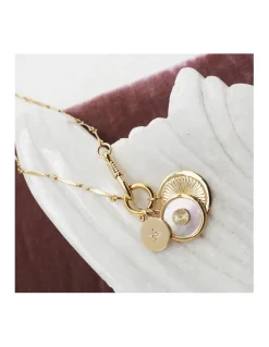 MÉDAILLES RONDE ET NACRE, SOLEIL (20 MM) (33€ à 44€)