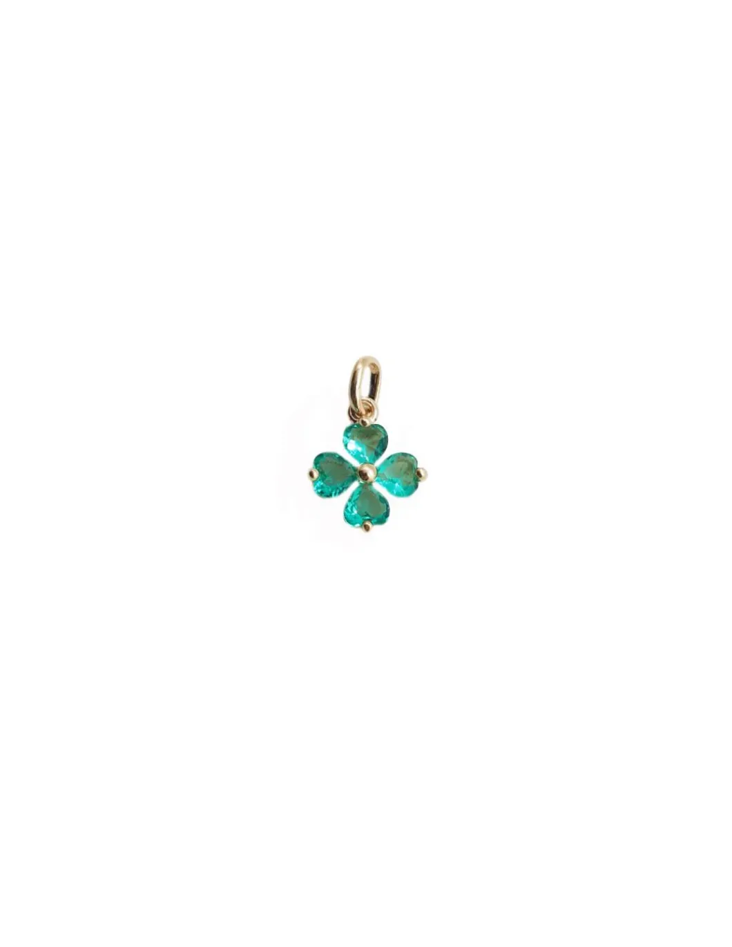MÉDAILLES RONDE NACRE ET ZIRCON, TREFLE VERT ET ÉPINGLE (30€ à 48€)