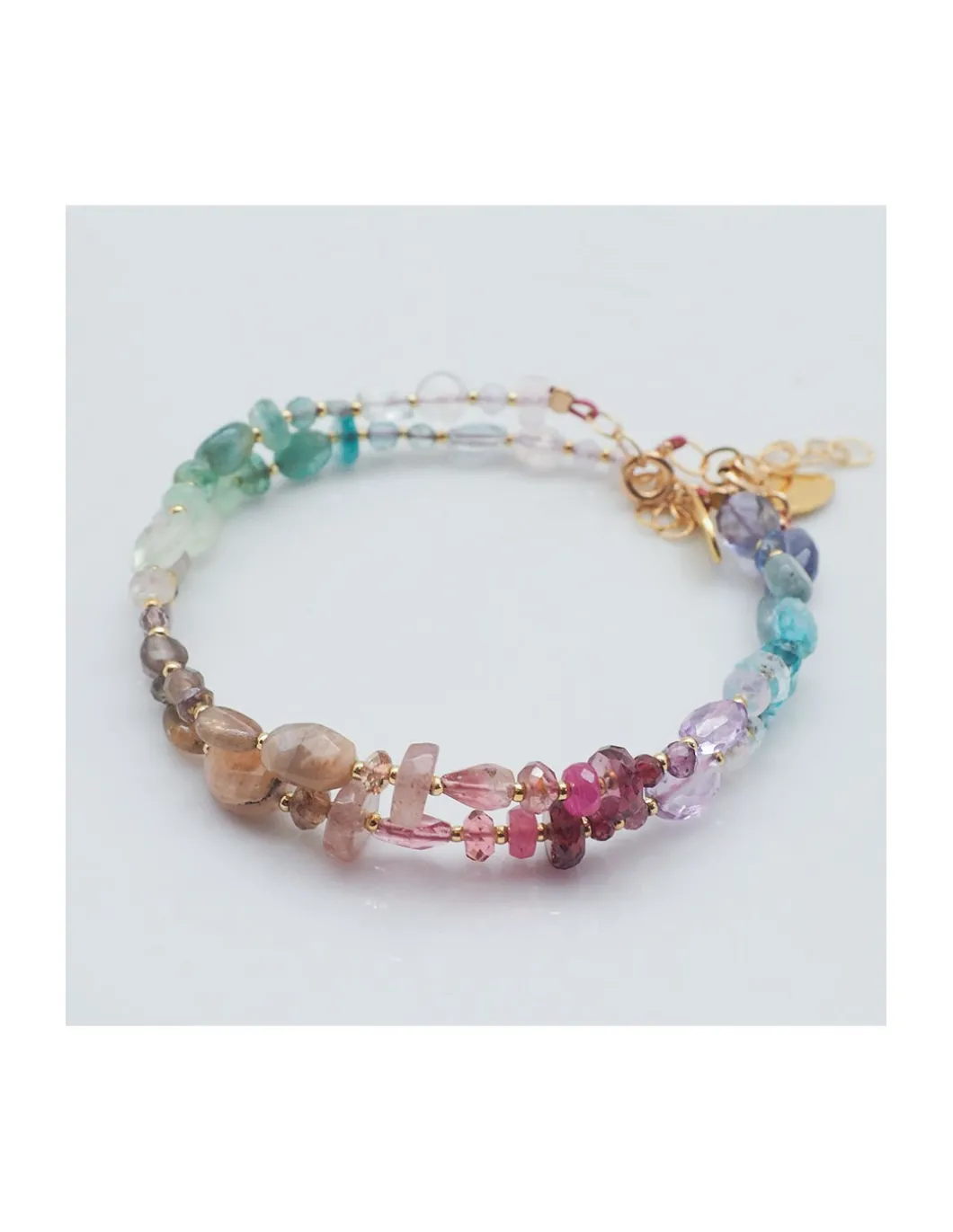 MIAMI - BRACELET ARC-EN-CIEL DE PIERRES NATURELLES