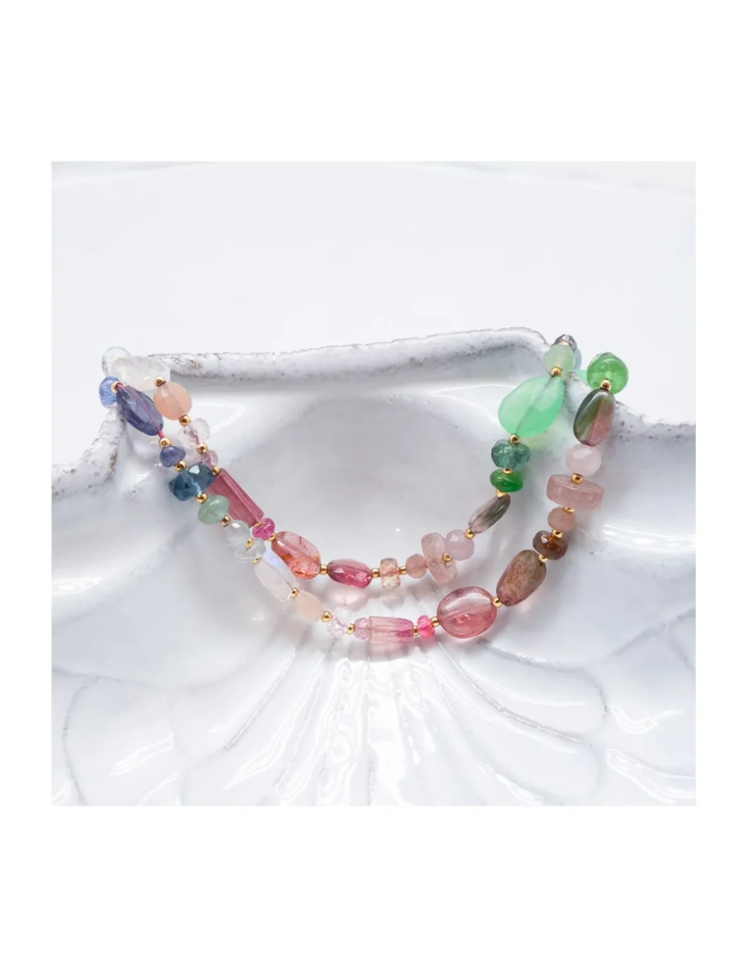 MIAMI - BRACELET ARC-EN-CIEL DE PIERRES SEMI-PRÉCIEUSES