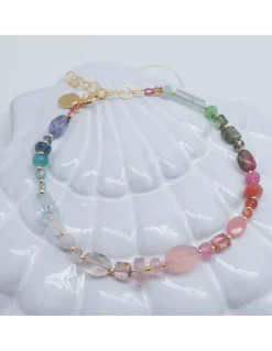MIAMI - BRACELET ARC-EN-CIEL DE PIERRES SEMI-PRÉCIEUSES