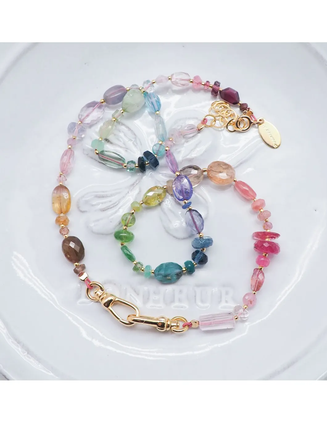 MIAMI - COLLIER ARC-EN-CIEL DE PIERRES NATURELLES