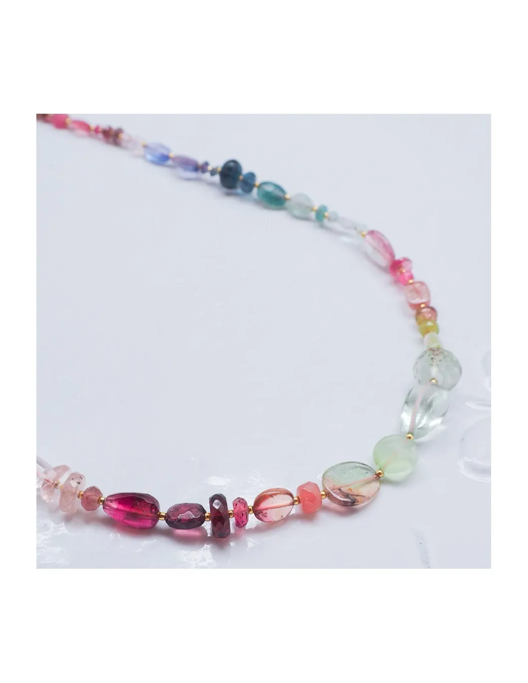 MIAMI - COLLIER ARC-EN-CIEL DE PIERRES SEMI-PRÉCIEUSES