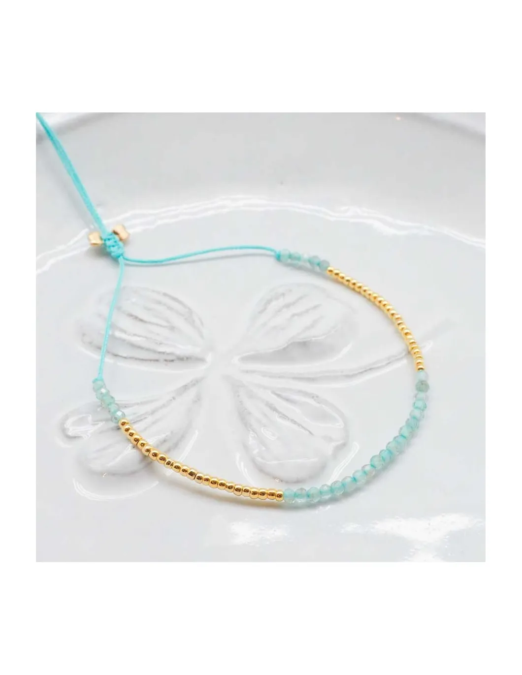 OCEAN DRIVE - BRACELET APATITE BLEUE