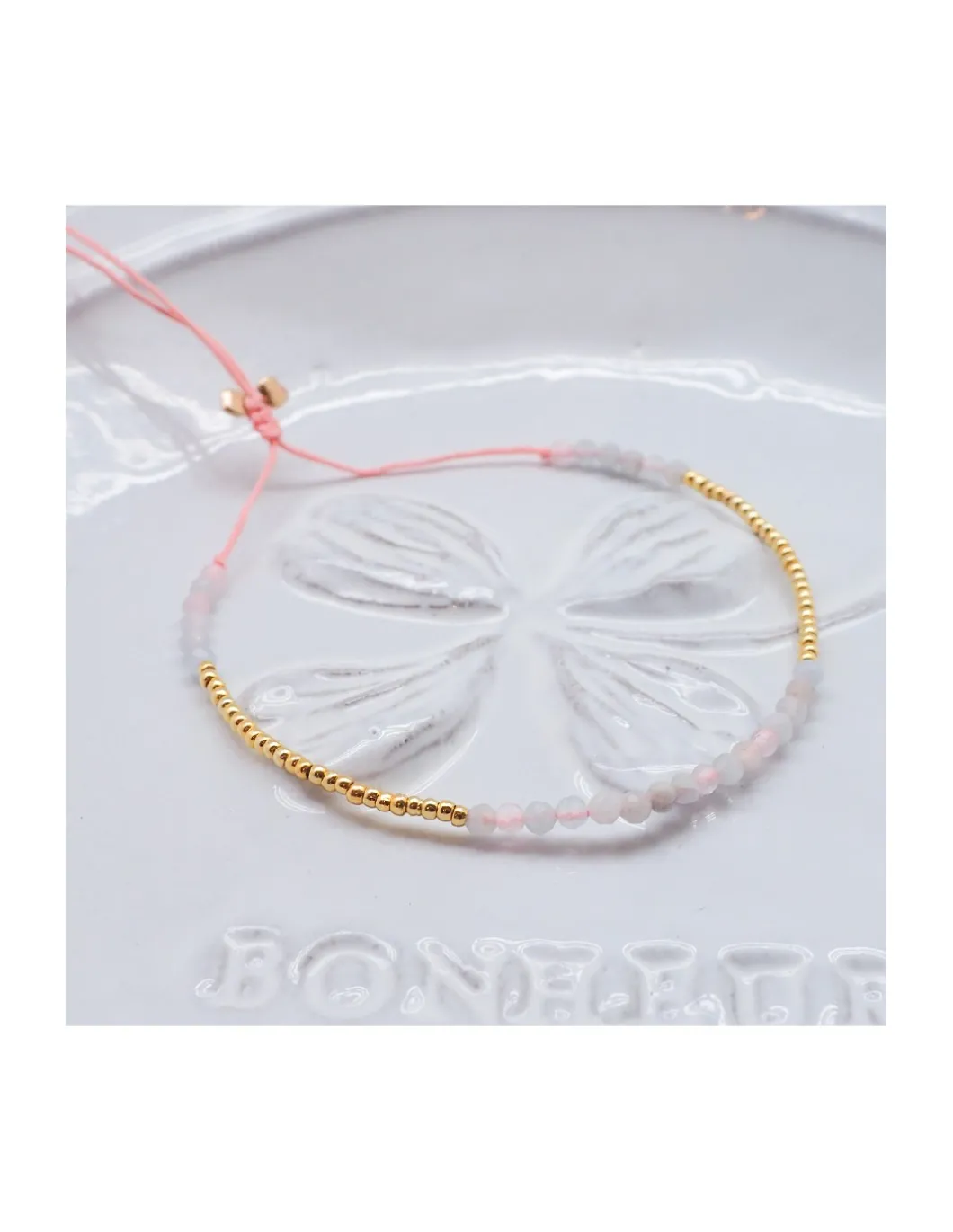 OCEAN DRIVE - BRACELET MORGANITES ET AQUAMARINES