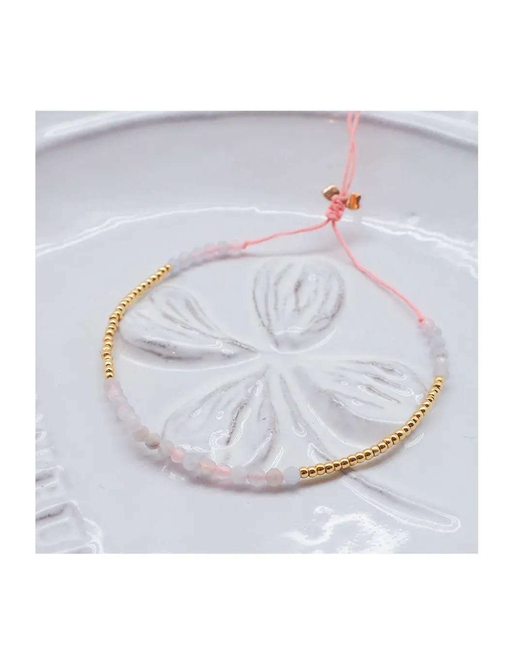 OCEAN DRIVE - BRACELET MORGANITES ET AQUAMARINES