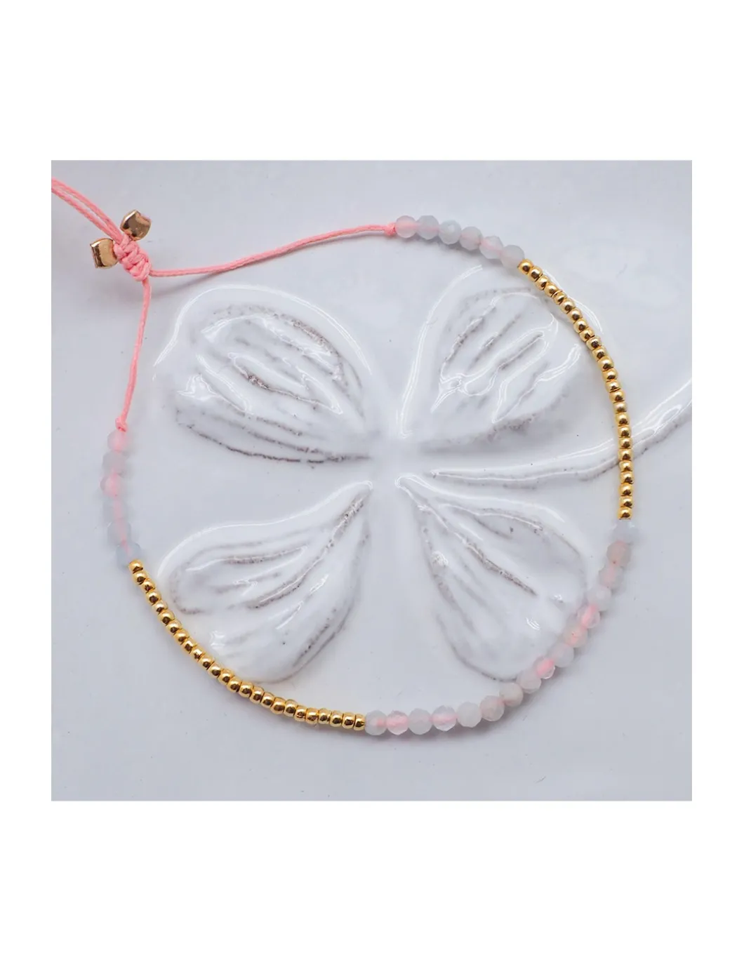 OCEAN DRIVE - BRACELET MORGANITES ET AQUAMARINES