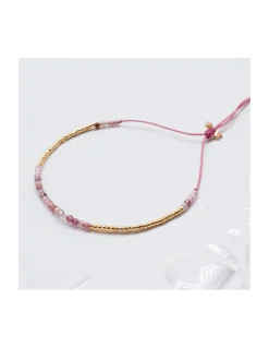 OCEAN DRIVE - BRACELET SPINELLES CHOCOLAT