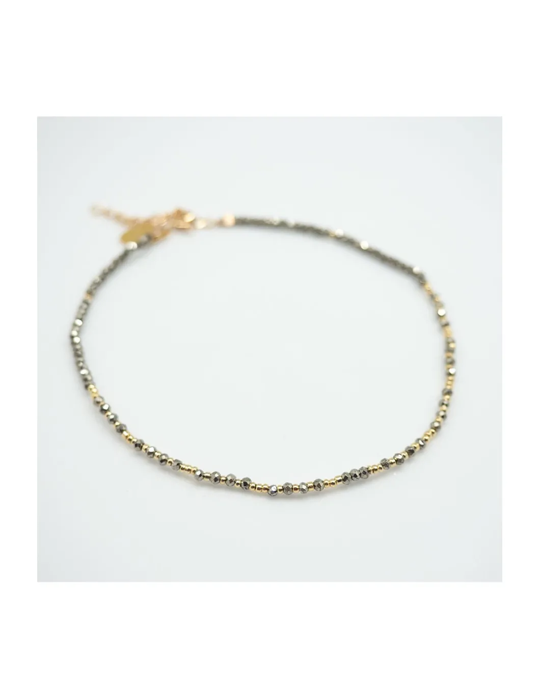 OCTOPUS - BRACELET DE CHEVILLE PYRITES