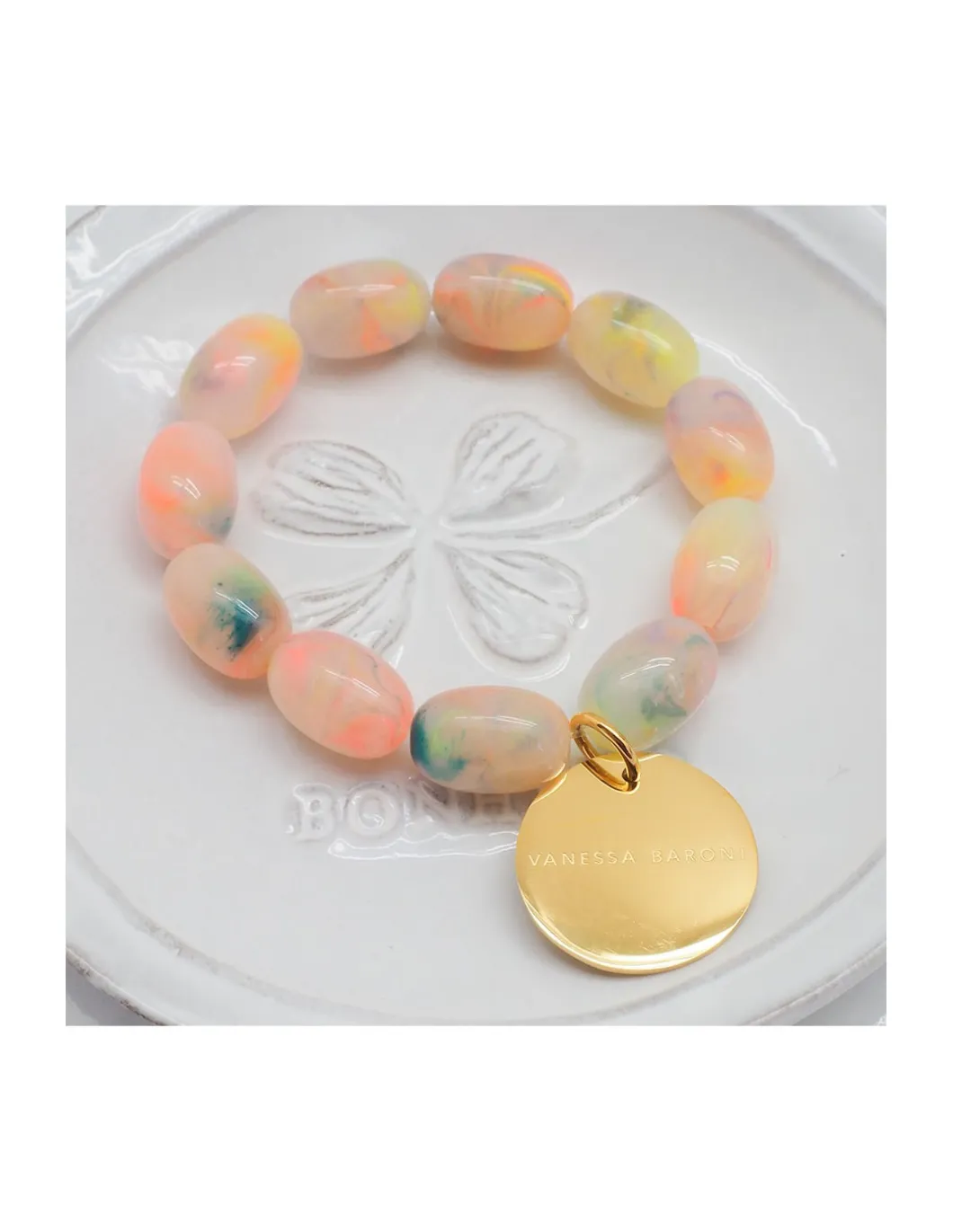 OLIVE FLEX BRACELET - NEON RAINBOW