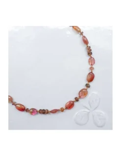 ONE OF A KIND - COLLIER 29 TOURMALINES MULTICOLORES ET 16 ANDALOUSITES RONDELLES